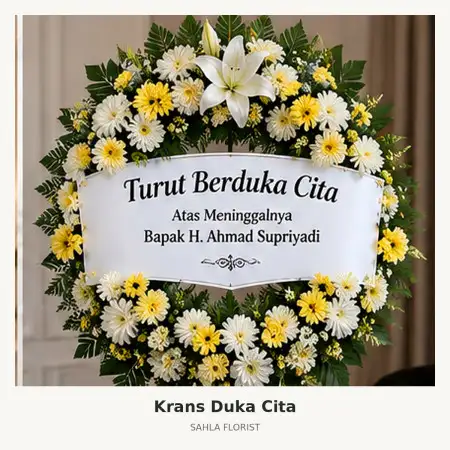 Krans Bunga Duka Kronjo